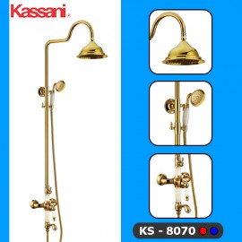 BỘ SEN TẮM ĐỨNG MẠ VÀNG KASSANI KS-8070